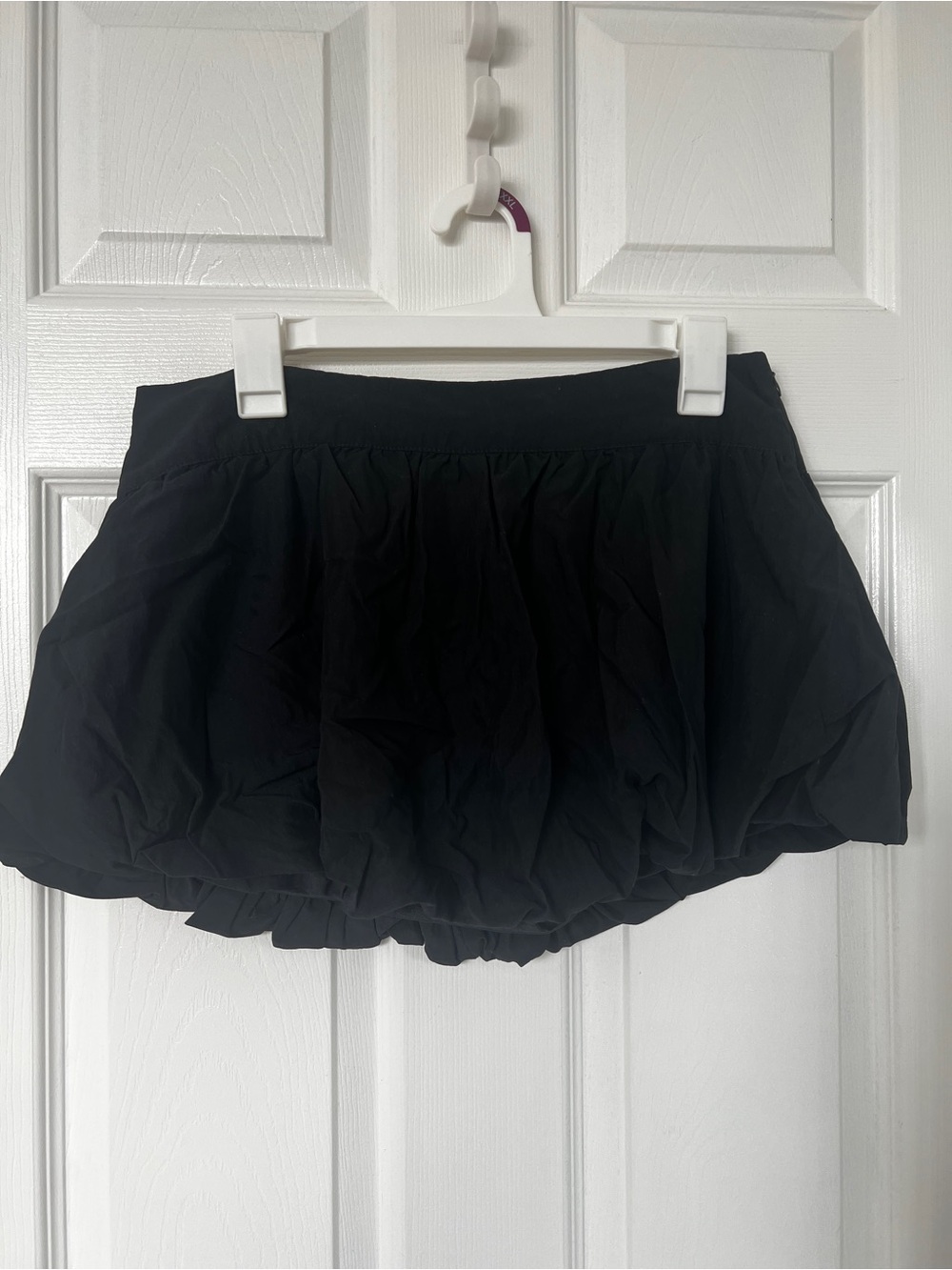 SHEIN Black Bubble Mini Skirt